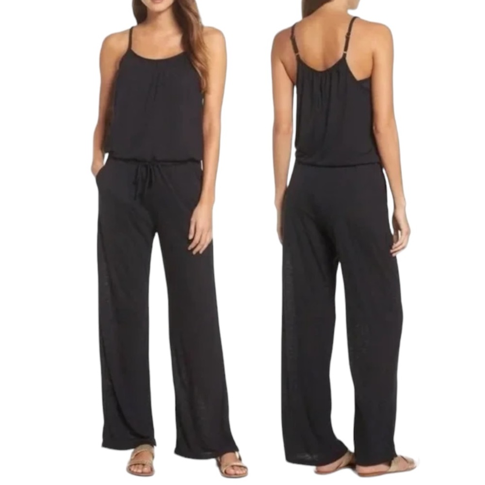 163. Women's Black Becca Breezy Coverup Jumpsuit Used - Like New